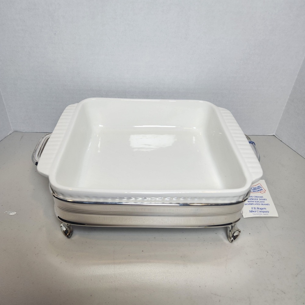 Haute Cuisine F.B. Rogers‎ Gourmet Cooking Dish Ovenproof Casserole Silverplate
